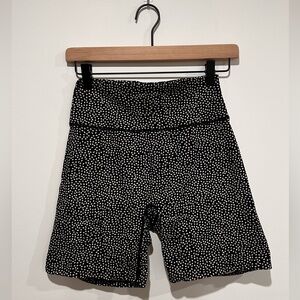 Women's Black and White Patterned Shorts